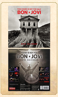 2018 Bon Jovi Calendar